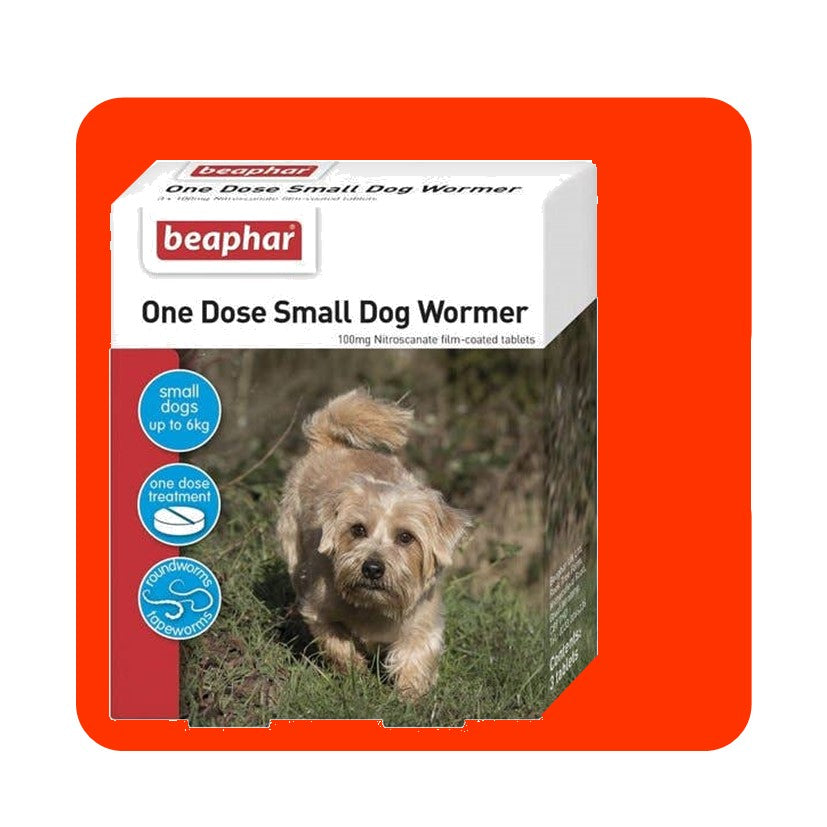 Beaphar One Dose Dog Wormer For Small Dogs - 3 Tablets