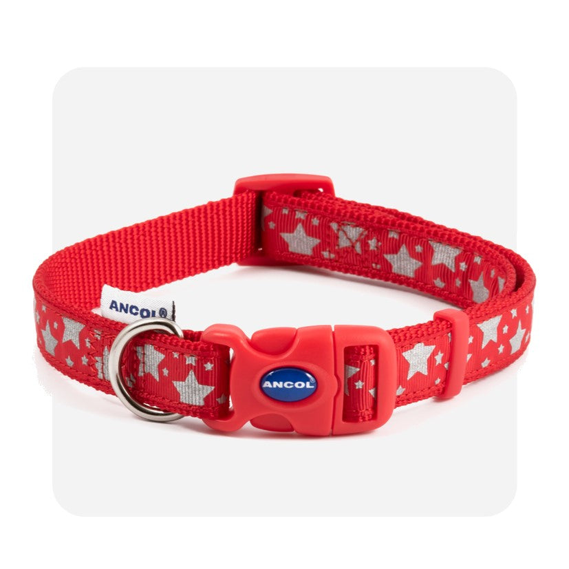 Ancol Fashion Collar Red Star