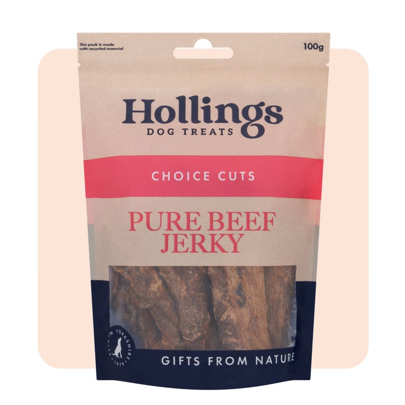 Hollings Pure Beef Jerky - 100g