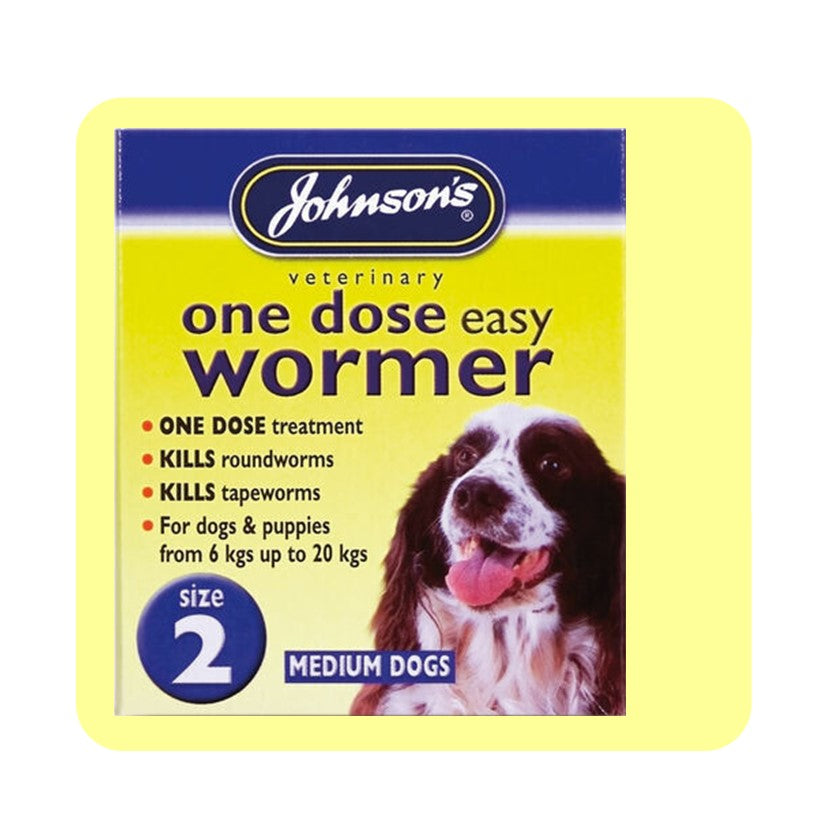 Johnsons One Dose Easy Wormer Size 2 - 2 Tablets