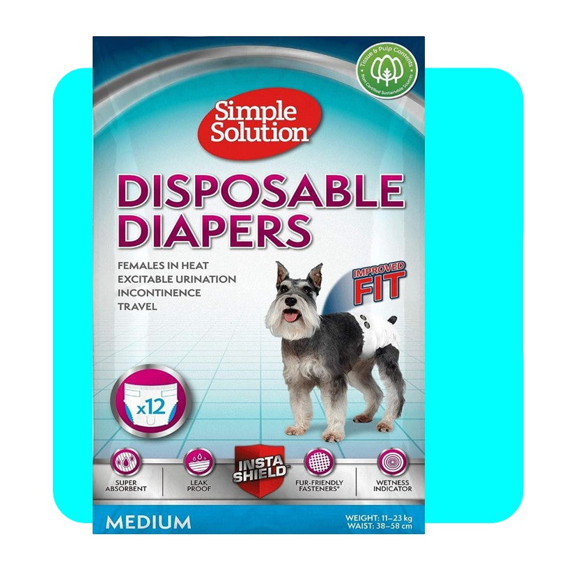 Simple Solution Disposable Female Dog Diapers