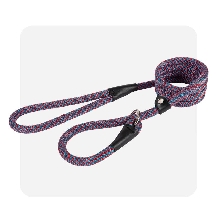 Ancol Extreme Rope Slip Lead Red/Blue