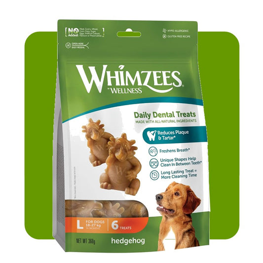 Whimzees Hedgehog Dental Dog Chews