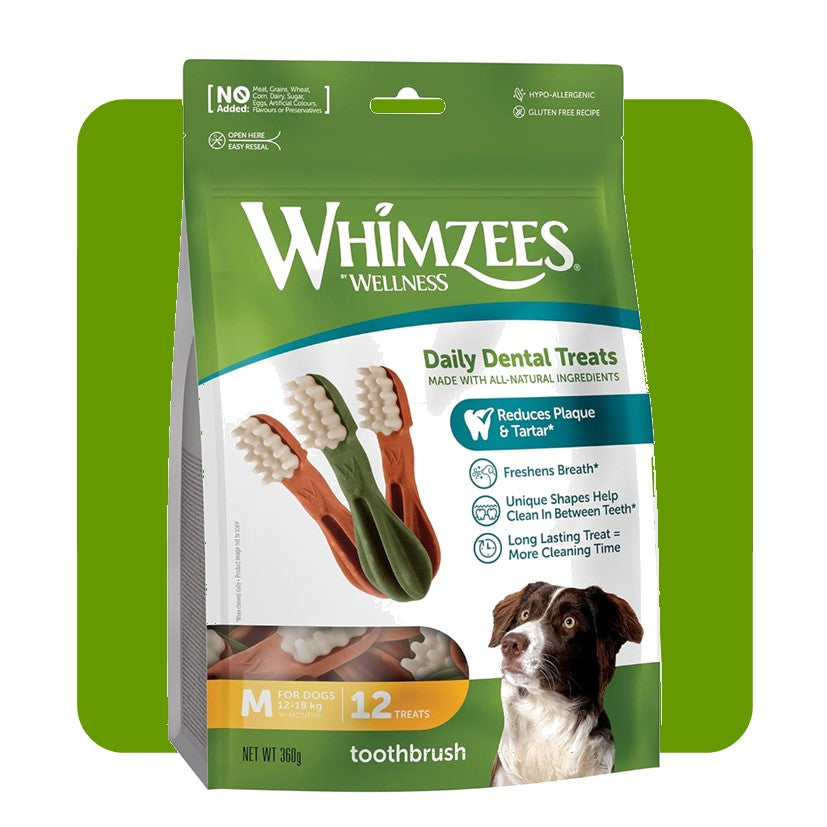 Whimzees Daily Dental Toothbrush Dog Chews