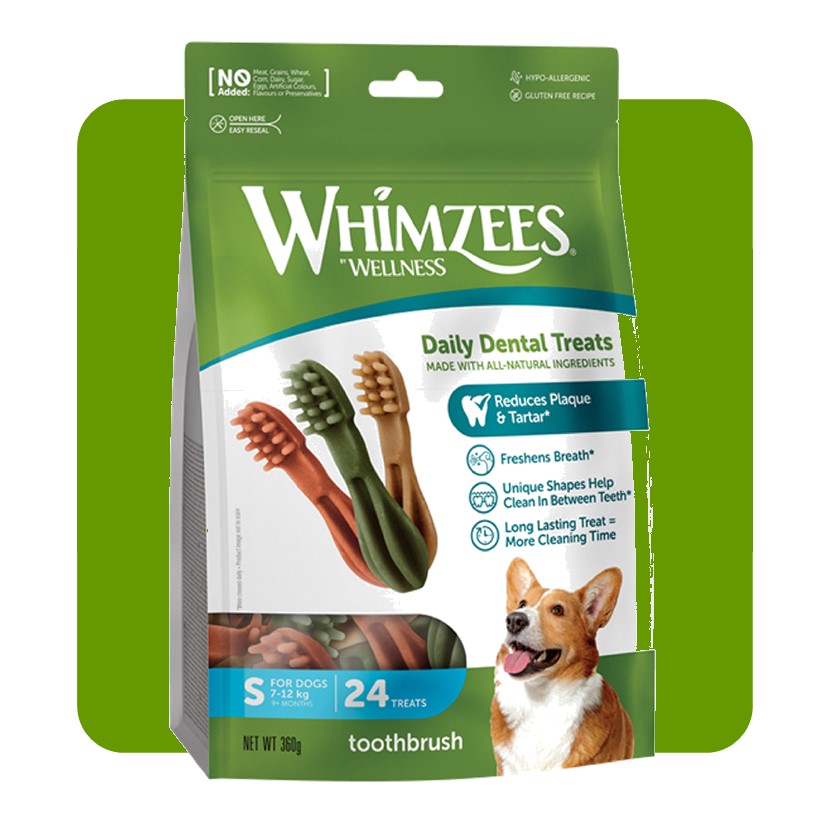 Whimzees Daily Dental Toothbrush Dog Chews