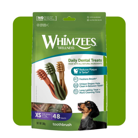 Whimzees Daily Dental Toothbrush Dog Chews