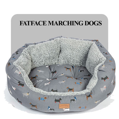 Danish Design FatFace Marching Dogs Deluxe Slumber Bed