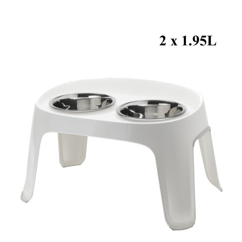 Moderna Skybar High Dog Bowl Stand With 2 x 1950ml Bowls