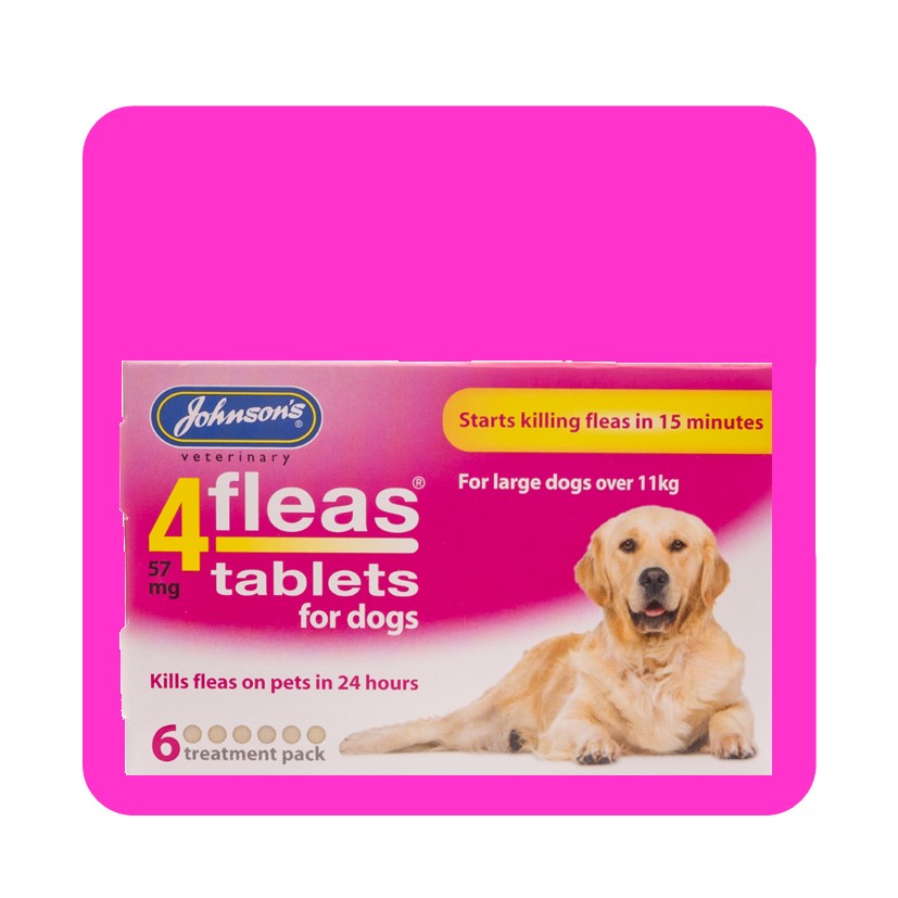 Johnsons 4Fleas For Larger Dogs (>11kg) 6 Tablets