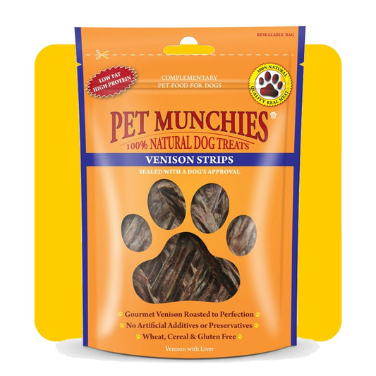 Pet Munchies Natural Venison Strips - 75g