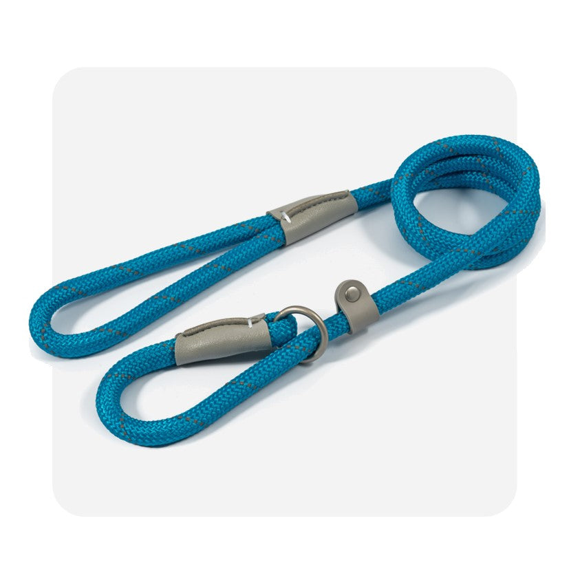 Ancol Viva Rope Slip Lead Blue