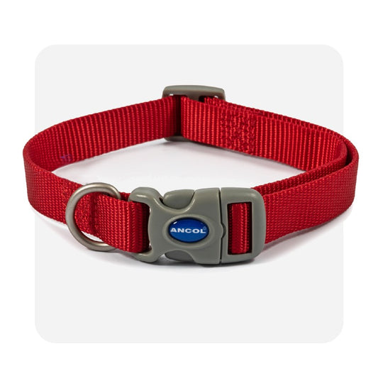 Ancol Viva Adjustable Collar Red