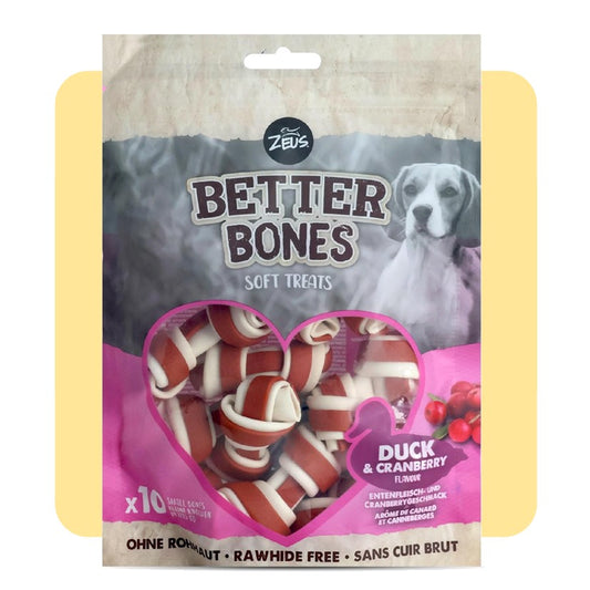 Zeus Better Bones Duck & Cranberry Bones - 10 Pack