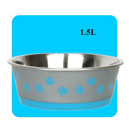 Classic Hybrid Non Slip Stainless Steel Bowl - Blue