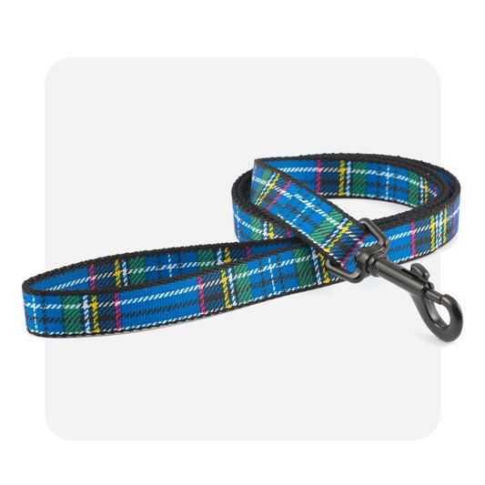 Ancol Lead Tartan Blue