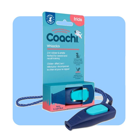 Coachi Whizzclick Training Clicker Dog Whistle Navy