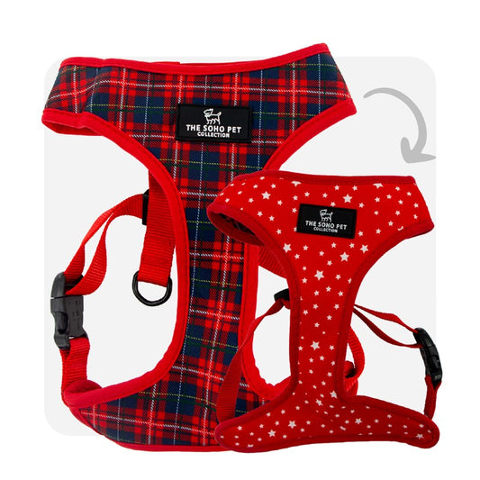 Ancol Soho Tartan/Star Reversible Harness