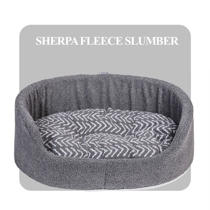 Danish Design Sherpa Fleece Charcoal Arrows Slumber Bed