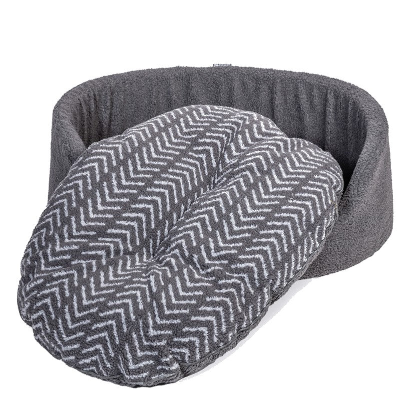 Danish Design Sherpa Fleece Charcoal Arrows Slumber Bed