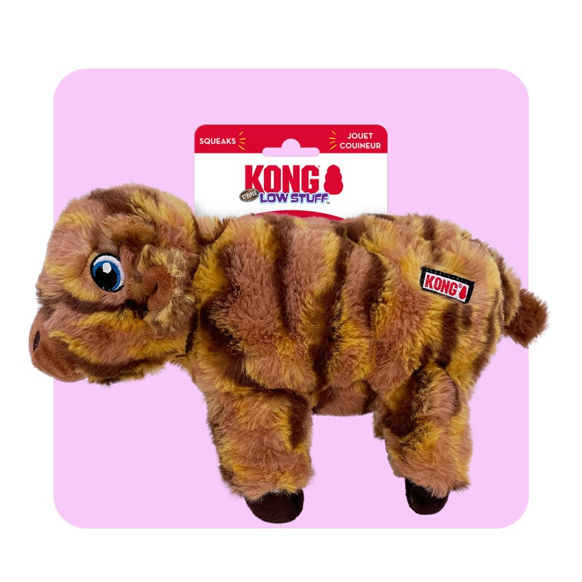 KONG Low Stuff Stripes Cow