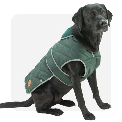 Ancol Heritage Green Quilted Dog Coat