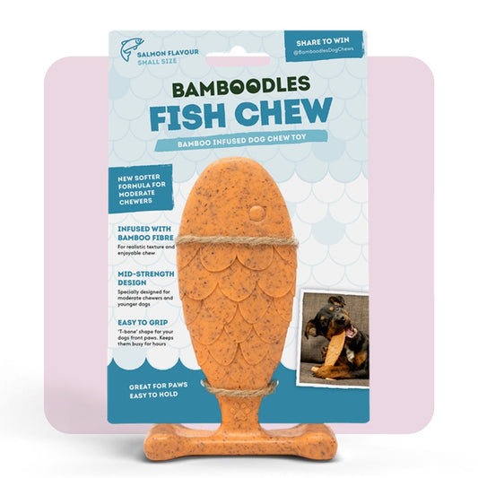 Bamboodles Fish Chew - Bamboo Infused Dog Chew Toy