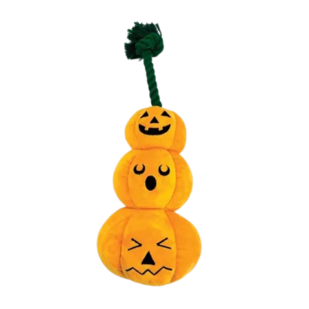 Happy Pet Halloween Pumpkin Stack Plush Dog Toy