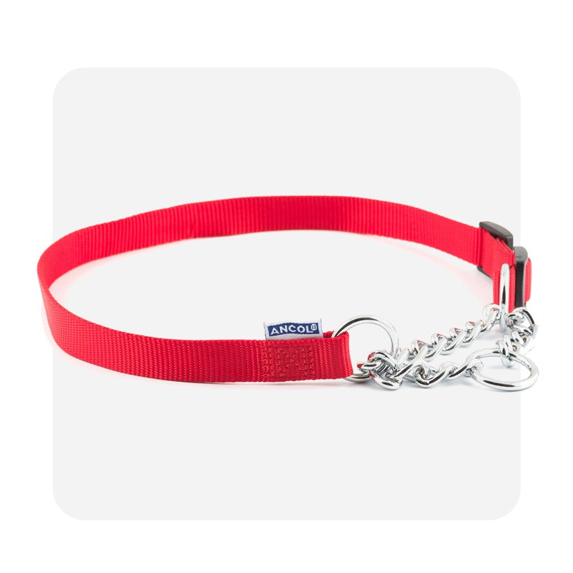 Ancol Nylon Check Chain Red