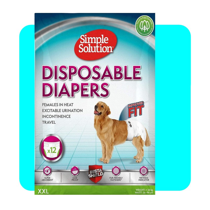 Simple Solution Disposable Female Dog Diapers