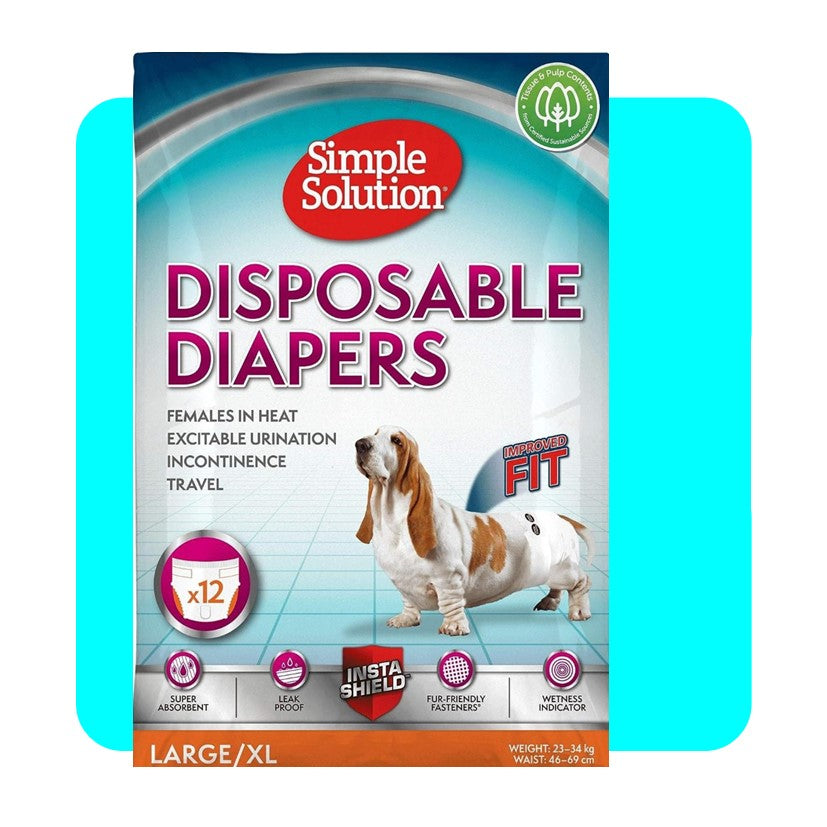 Simple Solution Disposable Female Dog Diapers