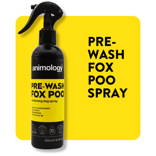 Animology Pre Wash Fox Poo Deodorising Dog Spray 250ml