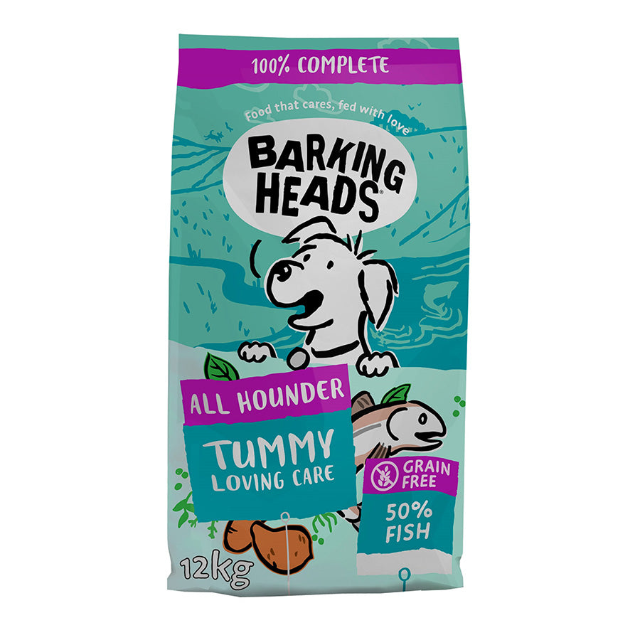 Barking Heads All Hounder Tummy Lovin' Care Fish 12kg