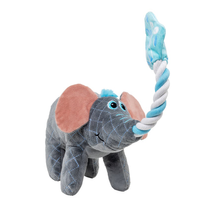 KONG Bendeez Elephant & Snail Large Plush Dog Toys