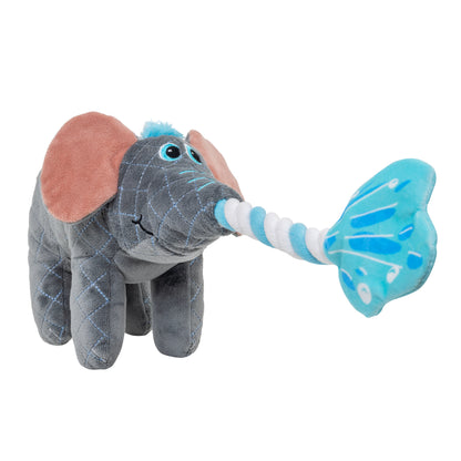 KONG Bendeez Elephant & Snail Large Plush Dog Toys