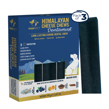 Pawfect Himalayan Cheese Dental Chews Yaks, Puff Bites & Peanut Butter
