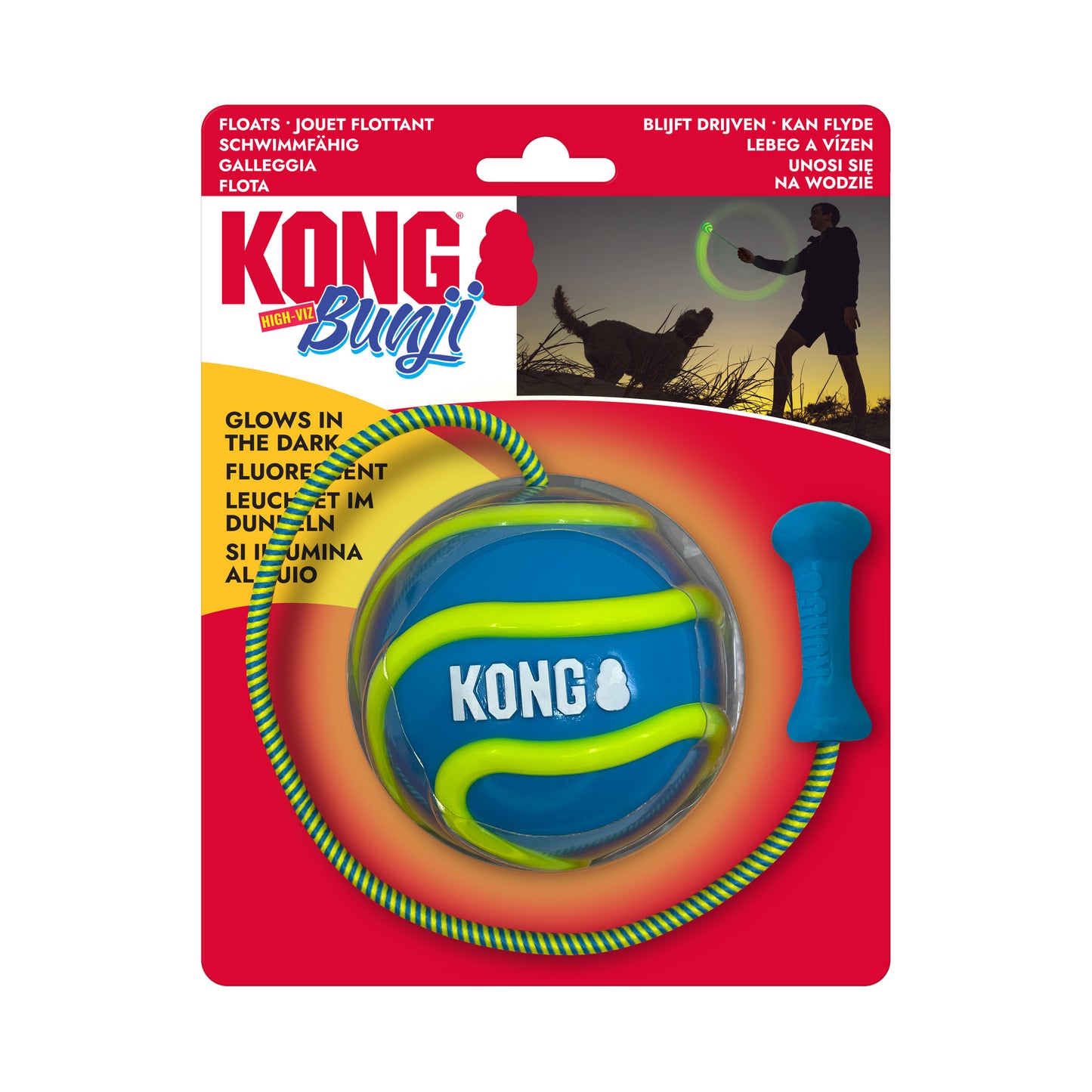 KONG High-Viz Range - Glow In The Dark Dog Toys