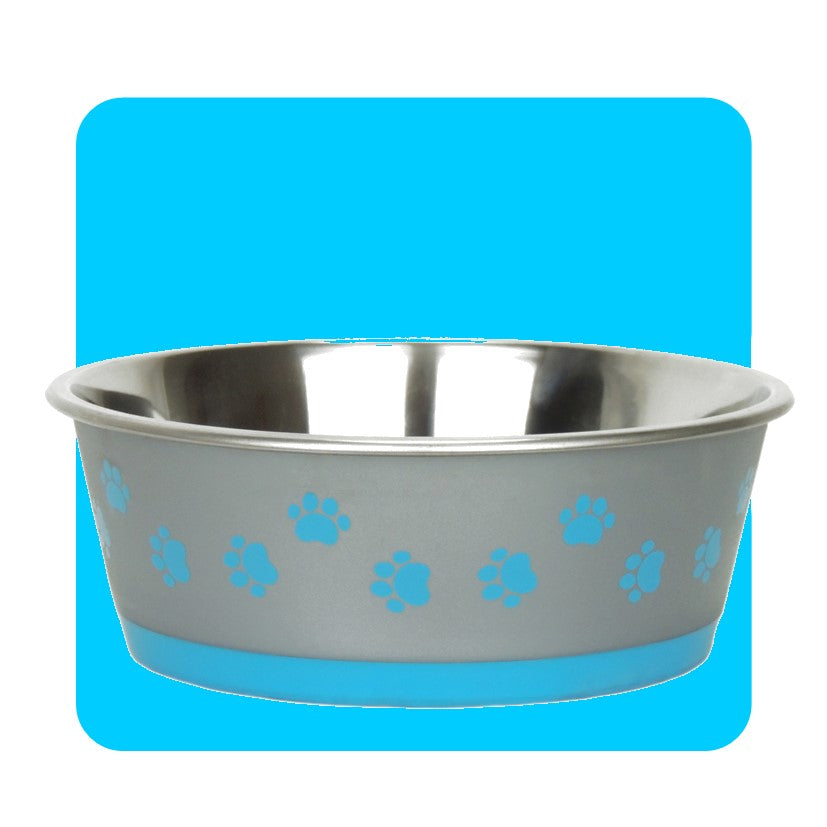 Classic Hybrid Non Slip Stainless Steel Bowl - Blue