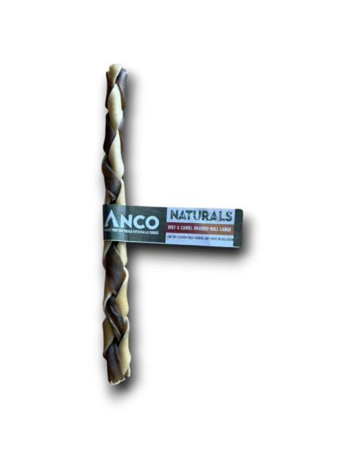 ANCO Natural Braids and Rolls - Beef, Camel, Chicken, Rabbit, Coconut, Honey, Mint & Turmeric