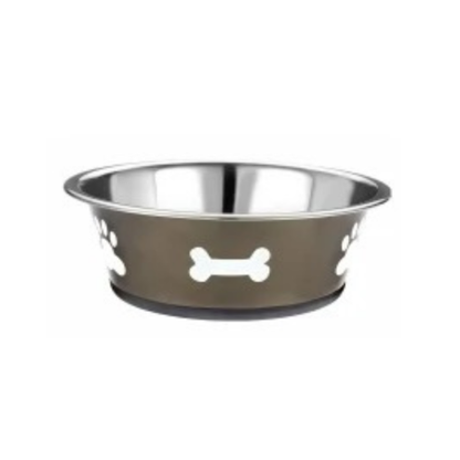 Classic Posh Paws Stainless Steel Dog Bowls - 900ml, 1600ml & 2500ml