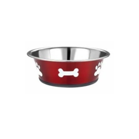 Classic Posh Paws Stainless Steel Dog Bowls - 900ml, 1600ml & 2500ml