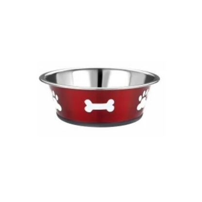 Classic Posh Paws Stainless Steel Dog Bowls - 900ml, 1600ml & 2500ml