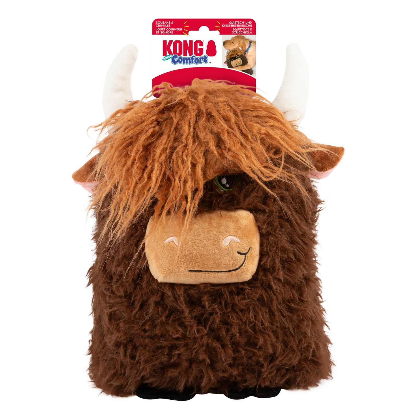 KONG Comfort Jumbo XL - Bird, Duck & Highland Cow