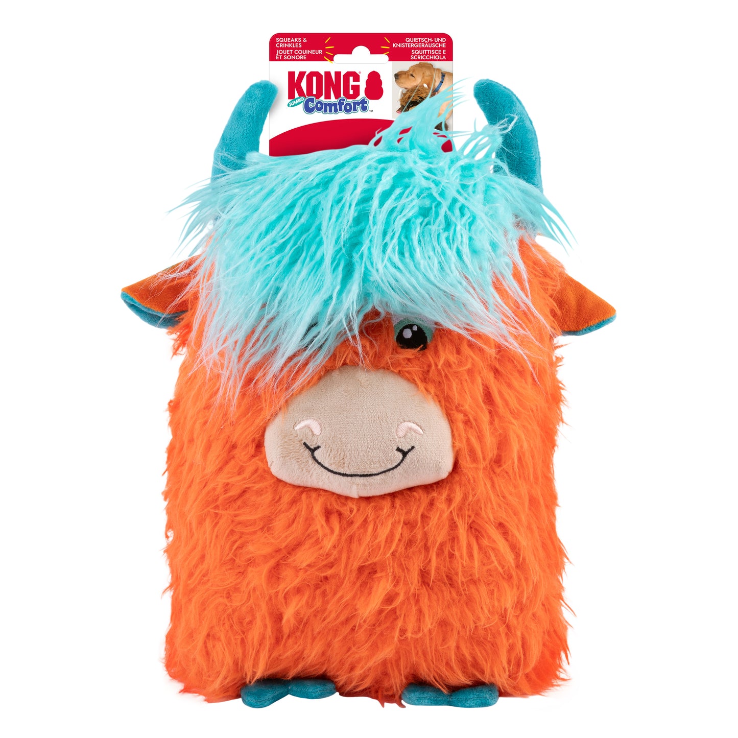 KONG Comfort Jumbo XL - Bird, Duck & Highland Cow
