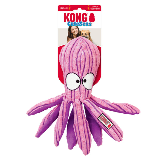 KONG CuteSeas Octopus Plush Dog Toy - 2 Sizes