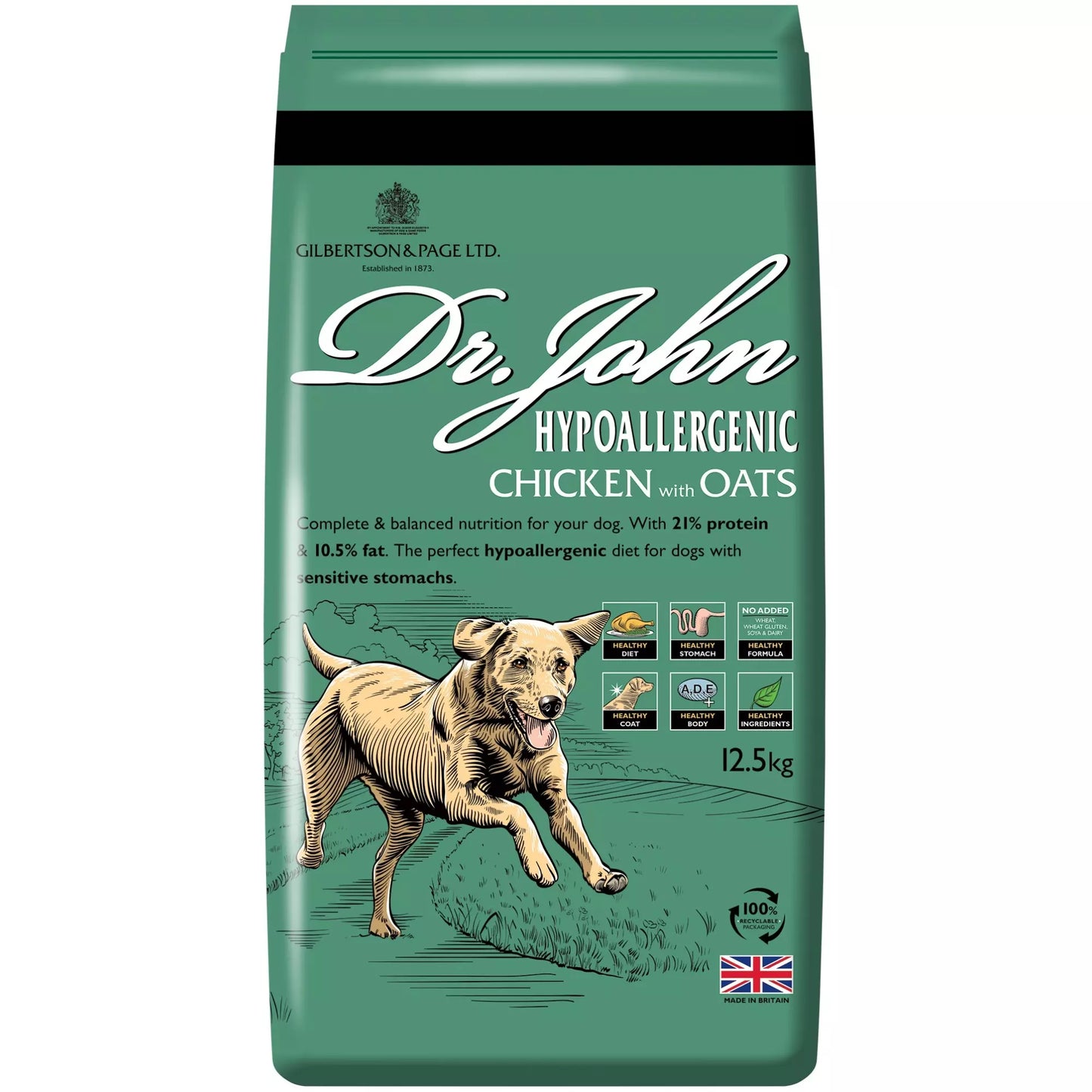 Dr. John Hypoallergenic Chicken with Oats 12.5kg