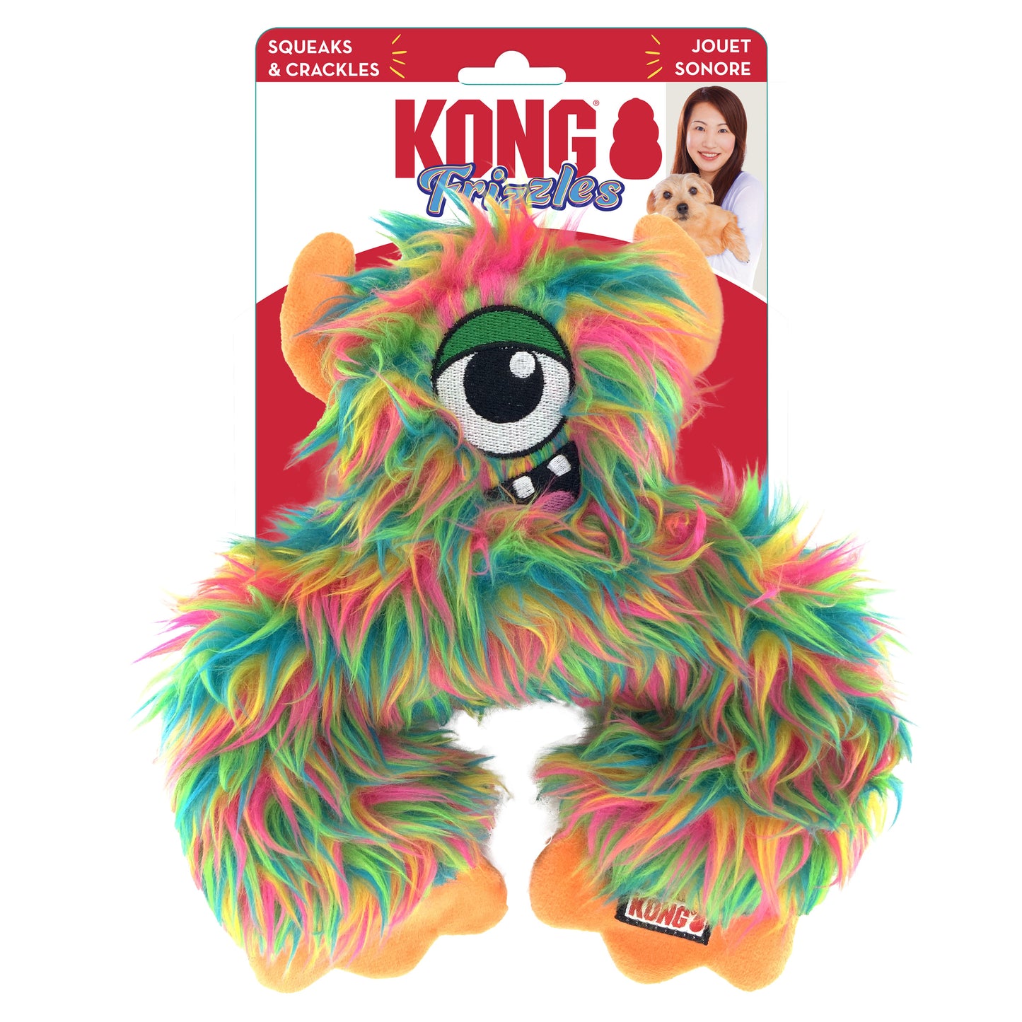 KONG Frizzles Frazzle Medium - 3 Designs