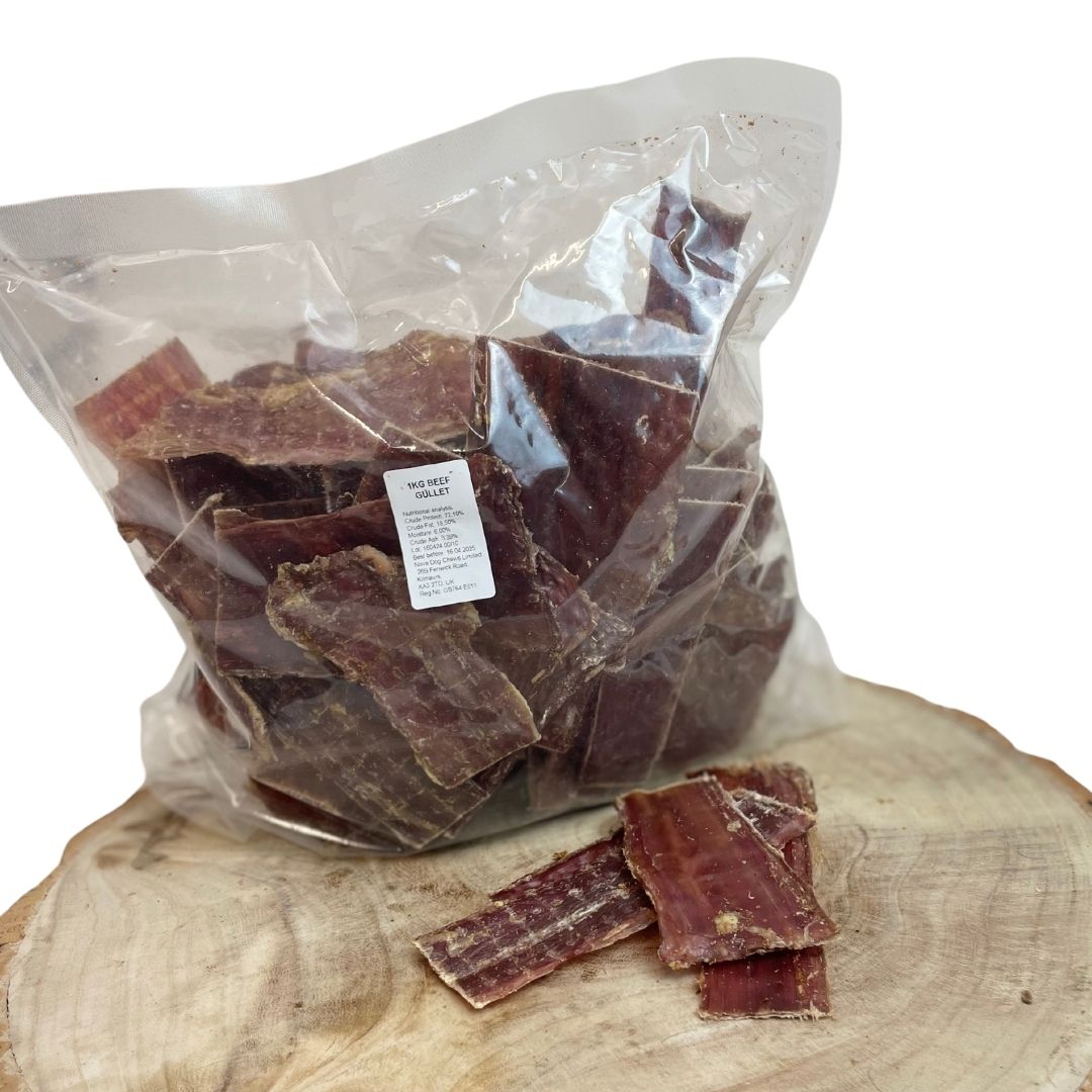 Flat Beef Gullet (Natural Dog Treats)