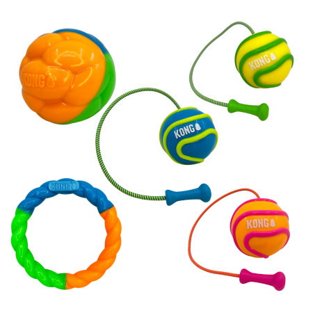 KONG High-Viz Range - Glow In The Dark Dog Toys