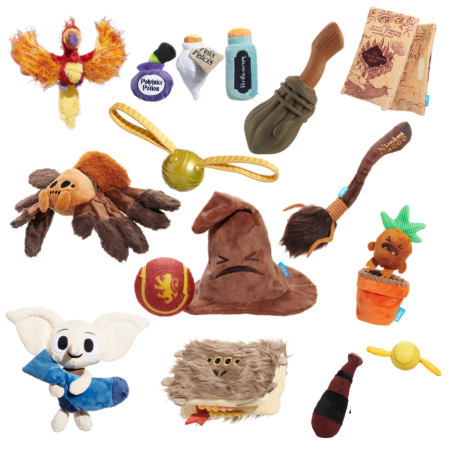 BARK Harry Potter Plush, 2 in 1 & Super Chewer Dog Toys - 12 Designs