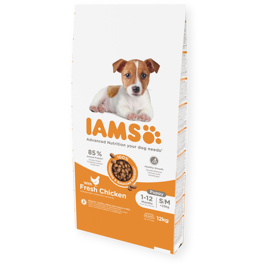 IAMS Advanced Nutrition Puppy Small & Medium Fresh Chicken 12kg